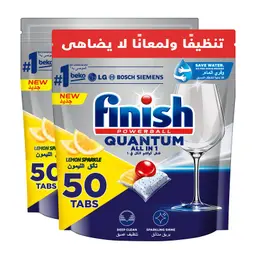 Finish Powerball Quantum Dishwasher Tablets 100 Tabs 2 pcs
