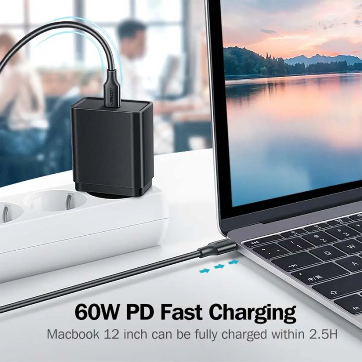 Ugreen Charging Cable USB C To USB C 3 m Black - view 6