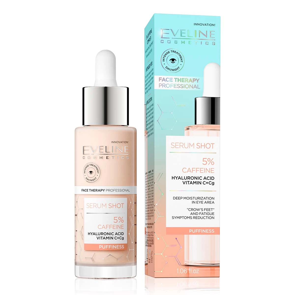 Eveline Serum Shot 5% Caffeine Puffiness Reduction 30 ml