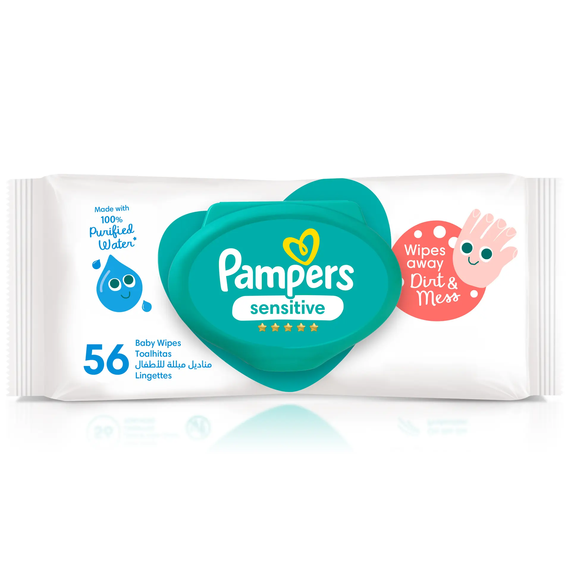 Pampers Sensitive Protect 56 Wipes - view 1