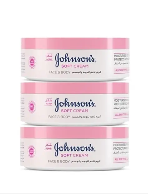 Johnson’s 24 Hour Moisture Soft Cream 200 Ml 2+1 Free - view 1