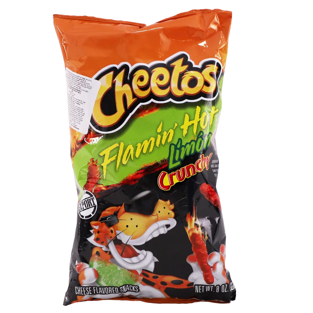 Cheetos Spicy Corn Sticks with Crunchy Flamin Limon 226.8  gm - view 2