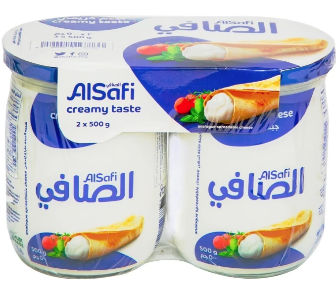 Alsafi Spreadable Cream Cheese Jar 500GmX2