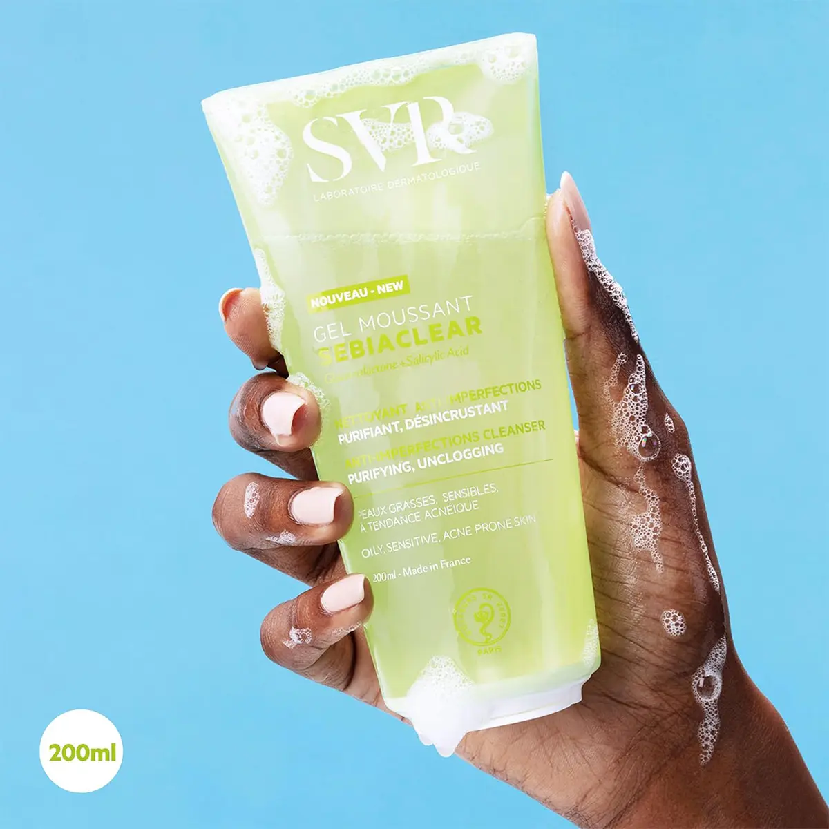 SVR Lysalpha Cleansing Gel for Oily & Combination Skin 200 ml - view 3