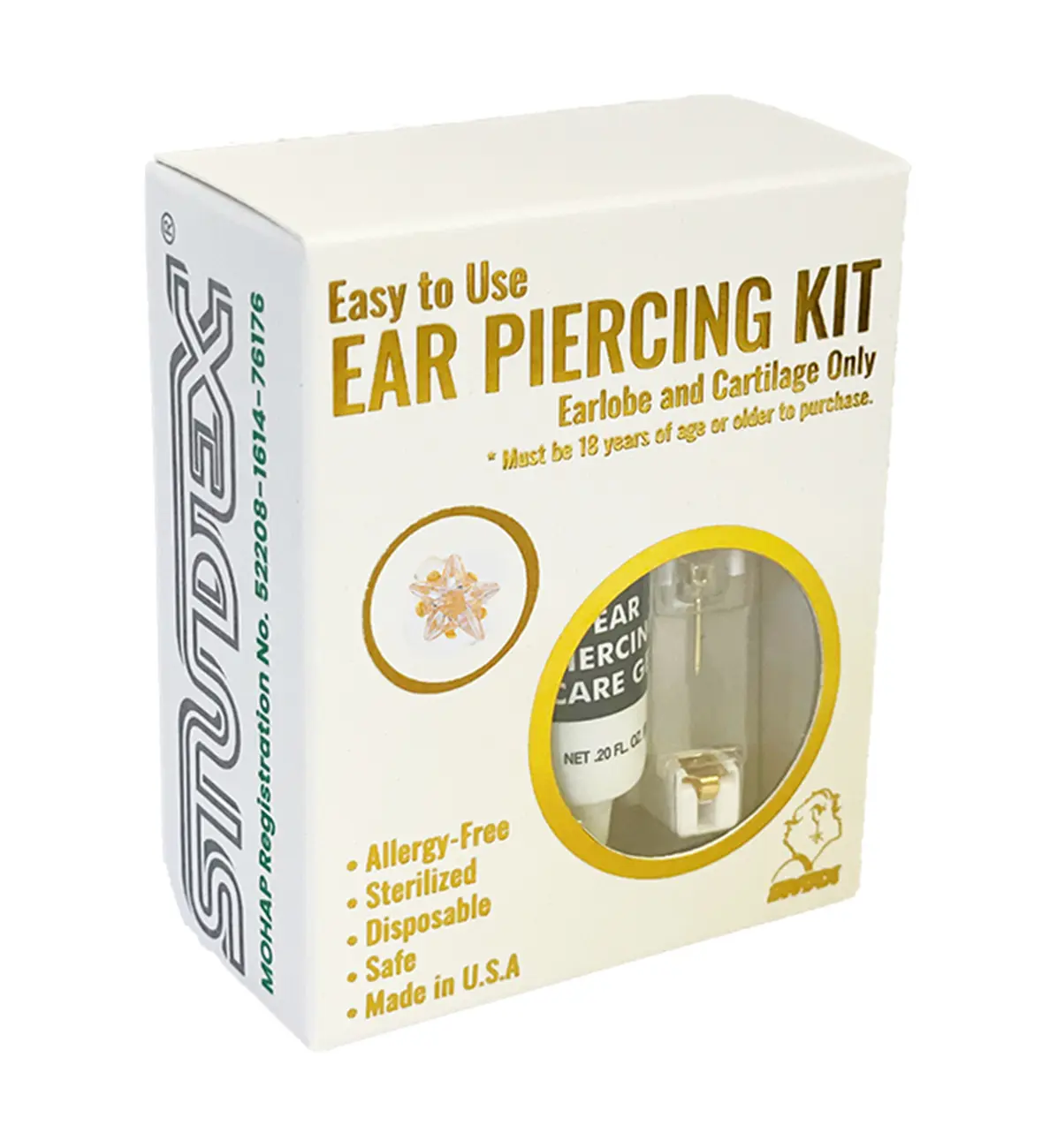 Studex 5mm Cz Star Gold Plated- Ear Piercing Kit - view 4