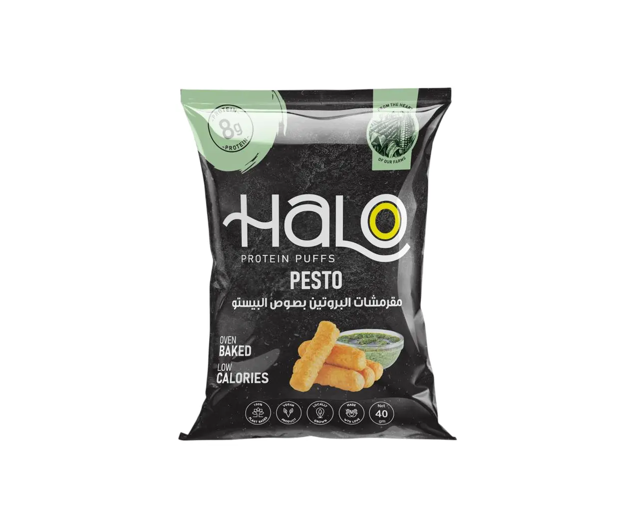 Halo Protein Puffs Pesto 40 gm - view 1