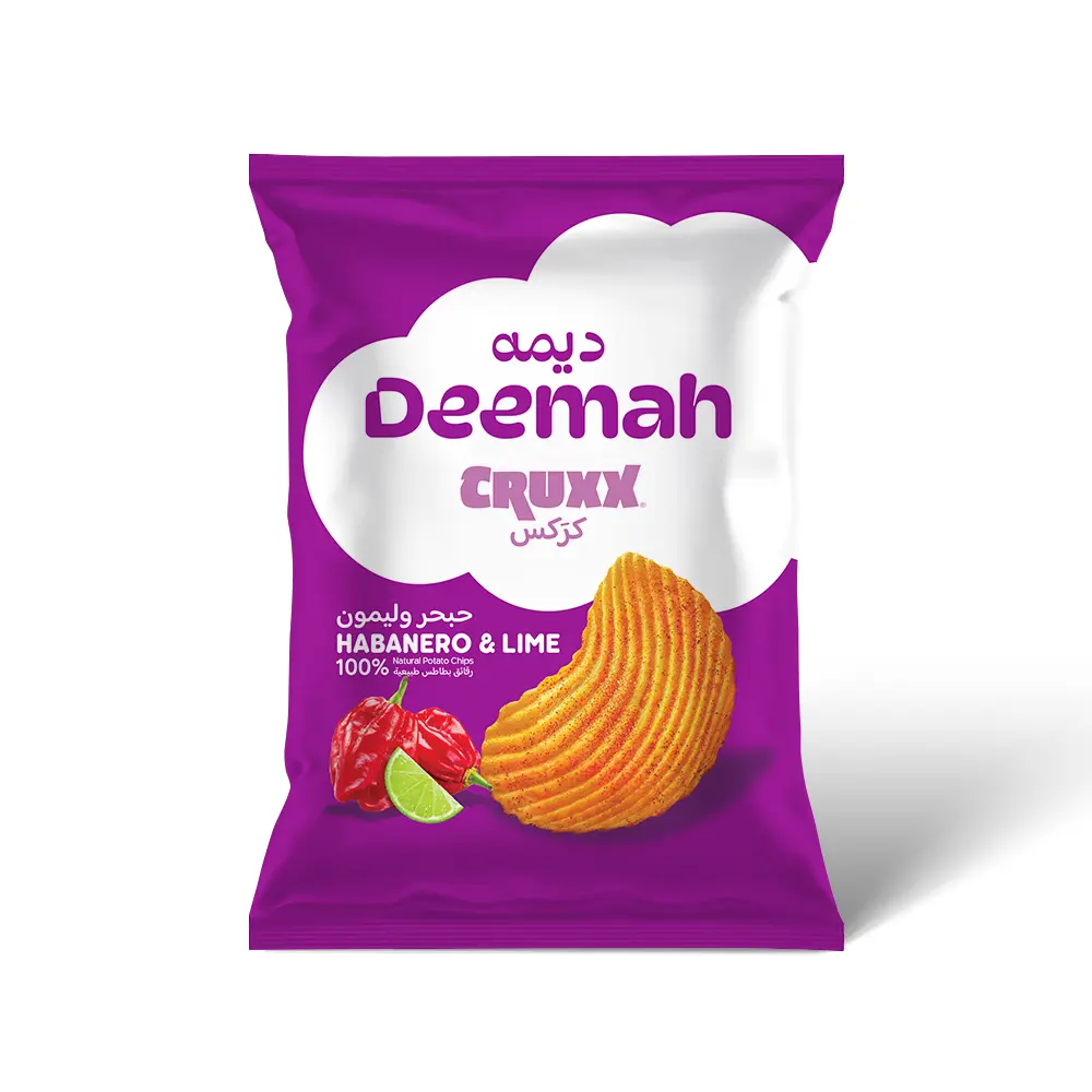 Deemah Cruxx Chips Habanero And Lime 75 gm - view 1