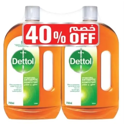 Dettol Anti-Bacterial Antiseptic Disinfectant 2 pcs 750 ml - view 1