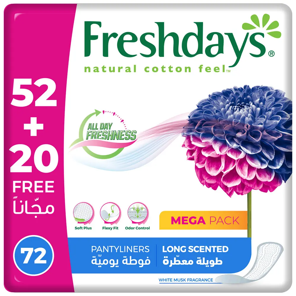 Freshdays Daily Liners Long Scented 72 pads - view 1