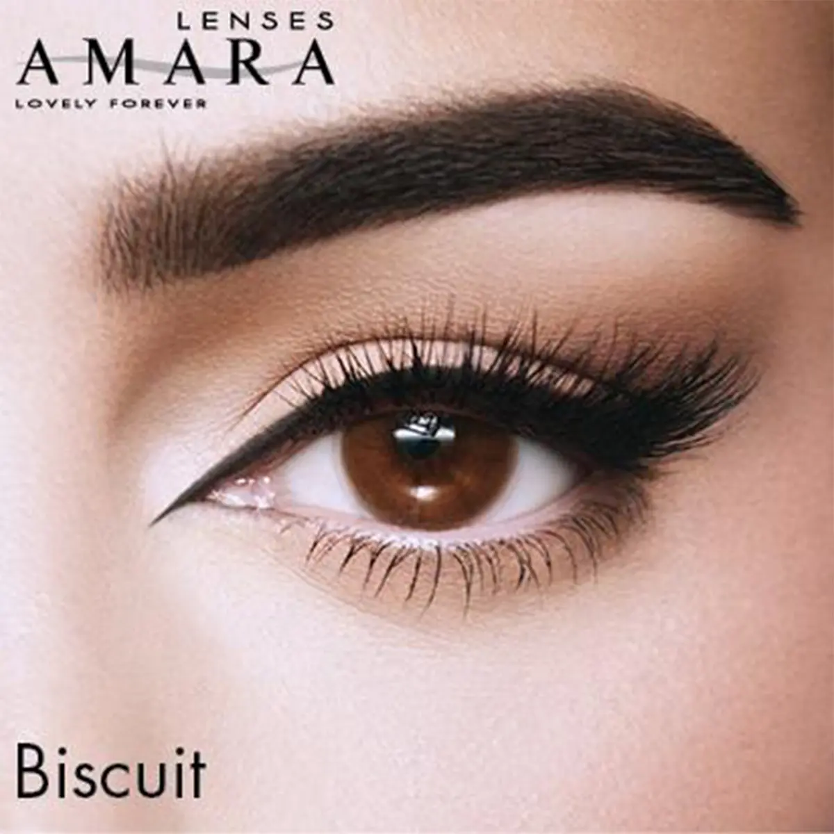 Amara Plano Contact Lenses Monthly Biscuit - view 1