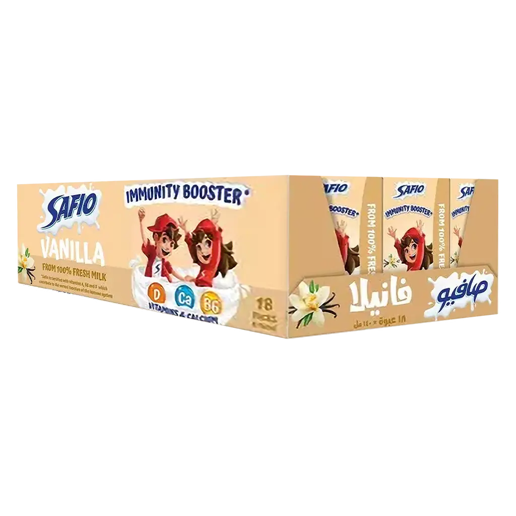 Safio Vanilla Flavored Milk 18 pcs 140 ml - view 1