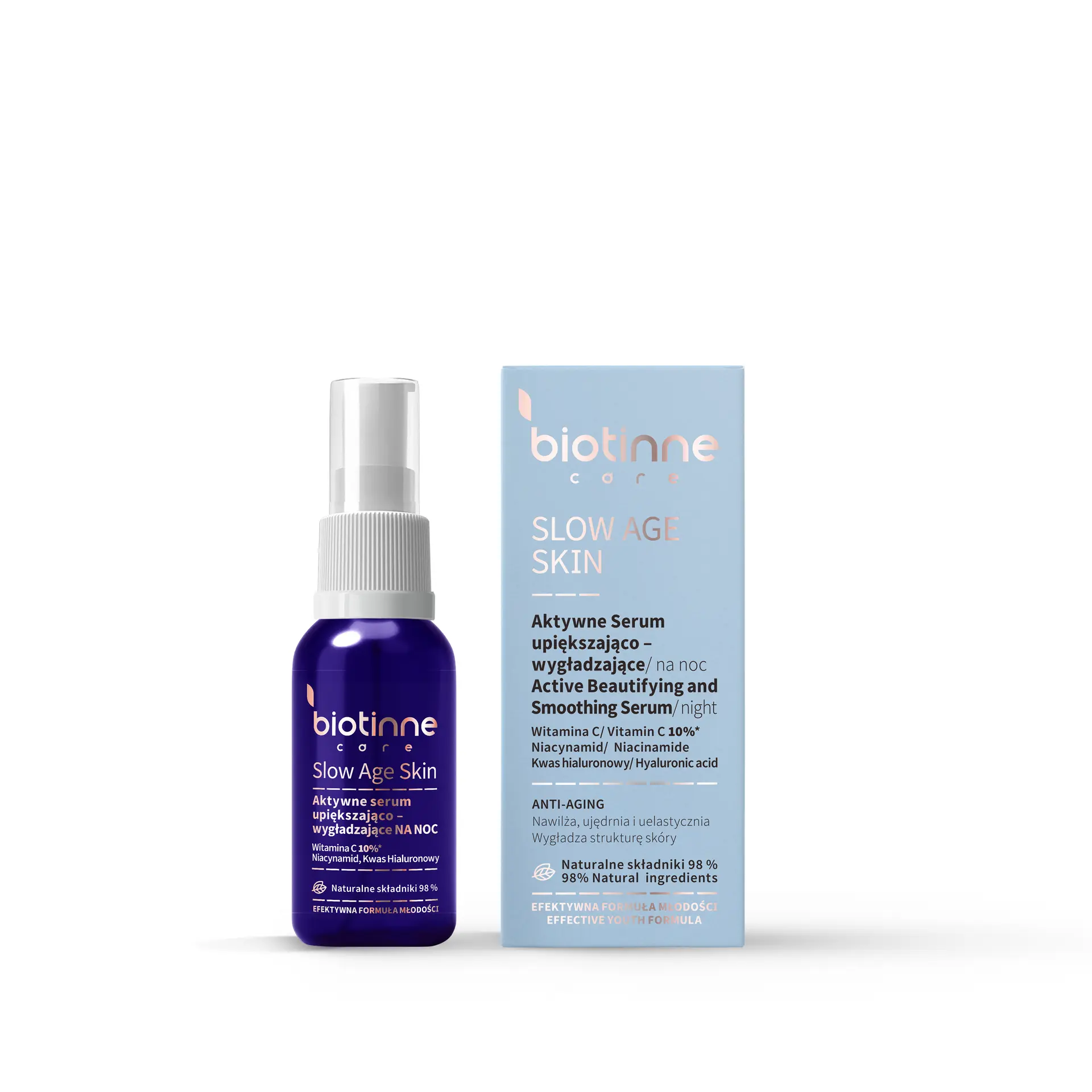 Biotinne Care Slow Age Skin Active Beautifying & Smoothing Night Serum 30 ml - view 7