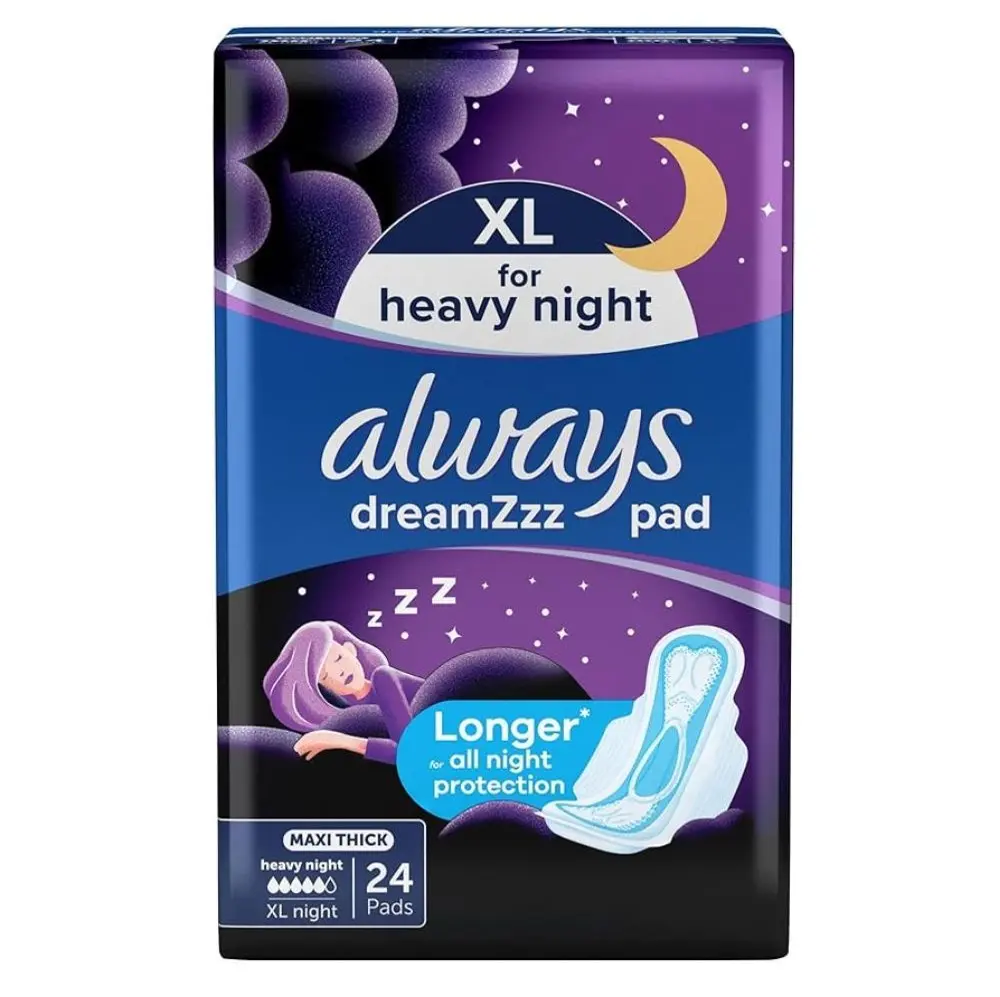 Always Night Sanitary Pad With Wings Maxi Thick 24 Pads - view 1
