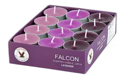 Falcon Tealight Scented Candle Lavender 24 Pieces