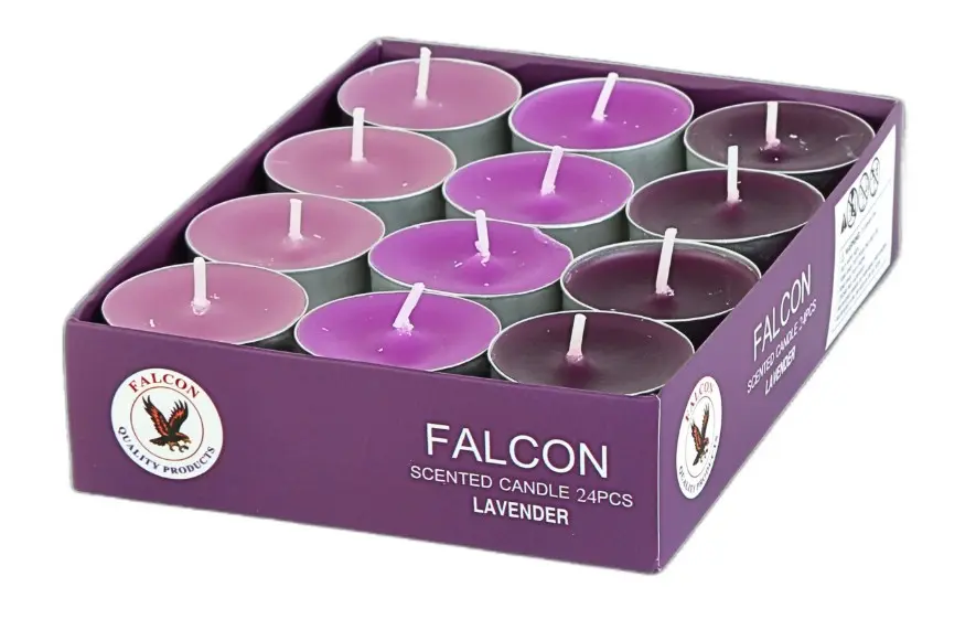 Falcon Tealight Scented Candle Lavender 24 Pieces - view 1