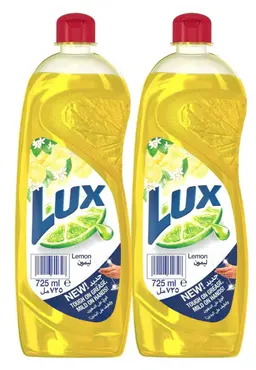 Lux Dishwashing Liquid Lemon 725MlX2
