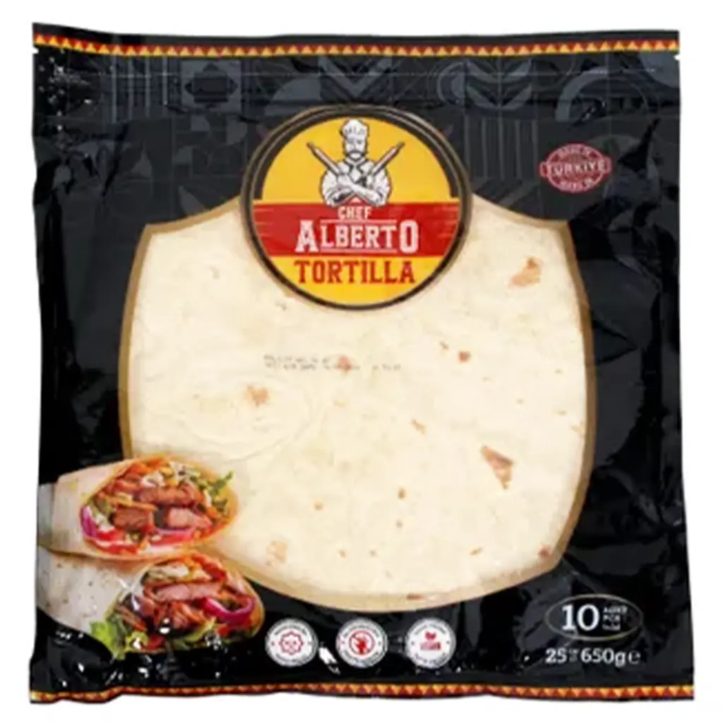 Chef Alberto Tortilla Wraps White 10pcs 650 gm - view 1