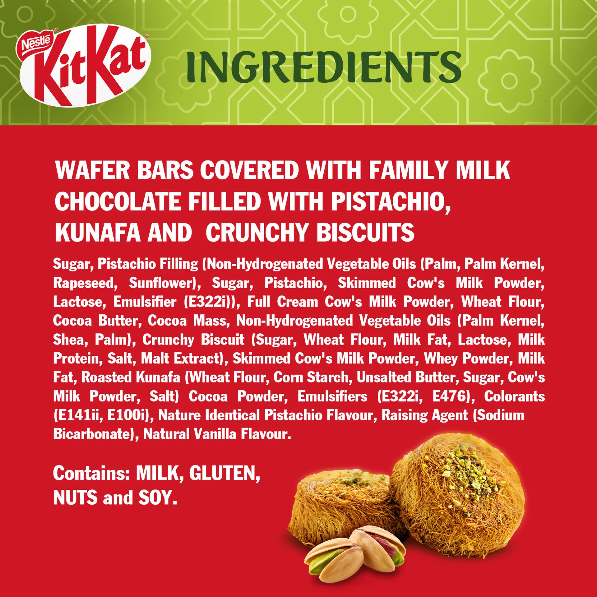 KitKat Chocolate Miniatures Pistachio Kunafa 96.3 gm  - view 3