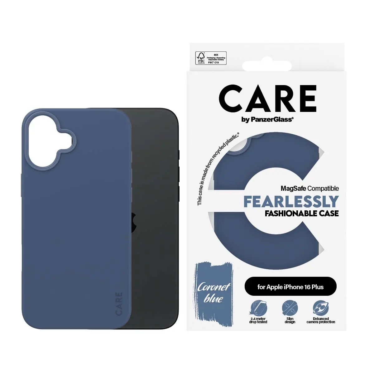Panzerglass Fashionable Case Blue With  Magsafe Iphone 16 Plus - view 3