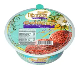 Fabion Ice Cream Gold Cup Chocolate Ripple 100 Ml