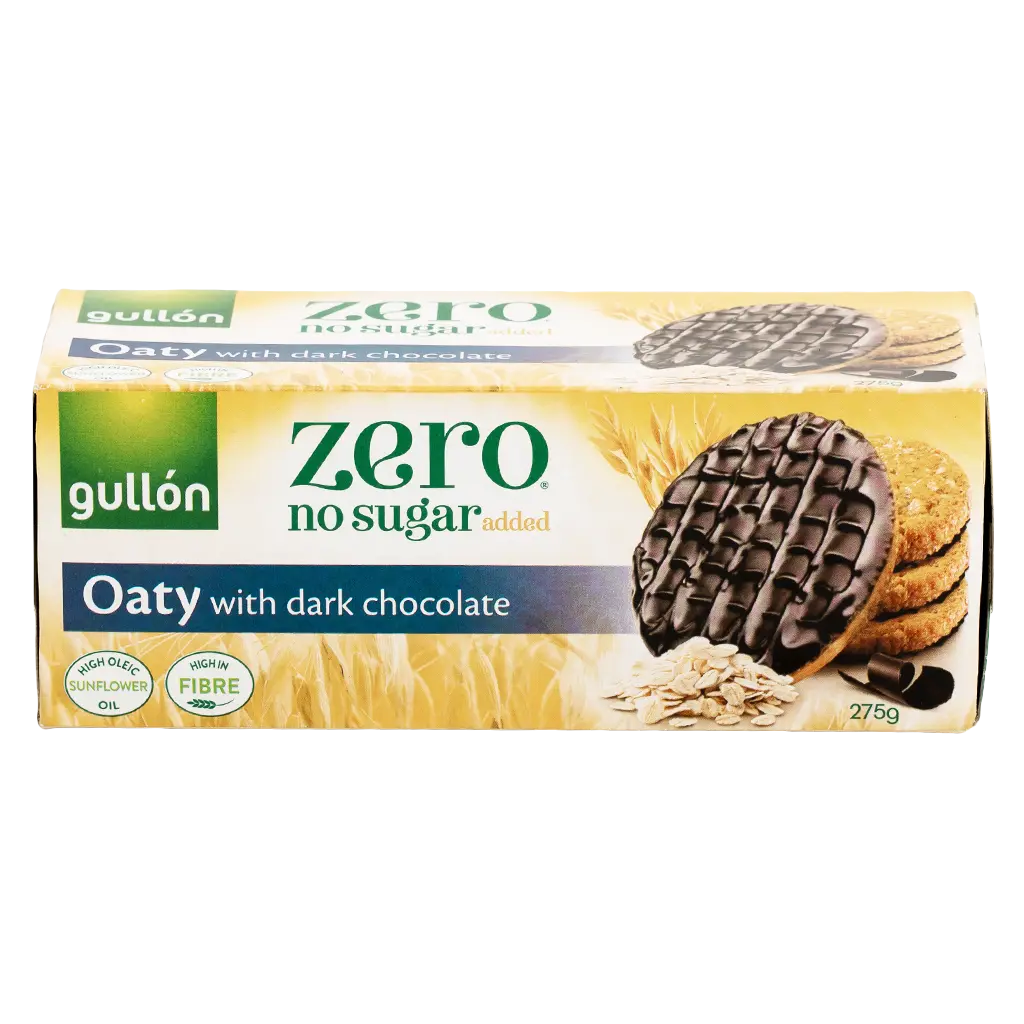 Gullon Zero No Added Sugar Oat Dark Choclate Biscuits 275G - view 2