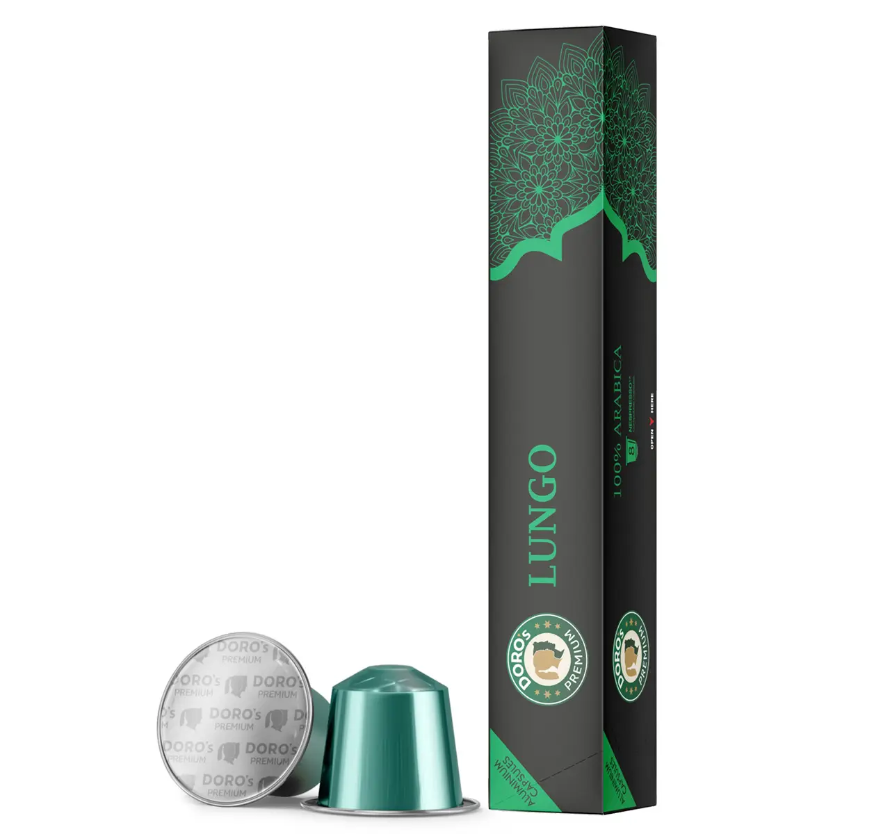 Doros Coffee Aluminium  Capsules Lungo 8 capsules 48 gm  - view 1