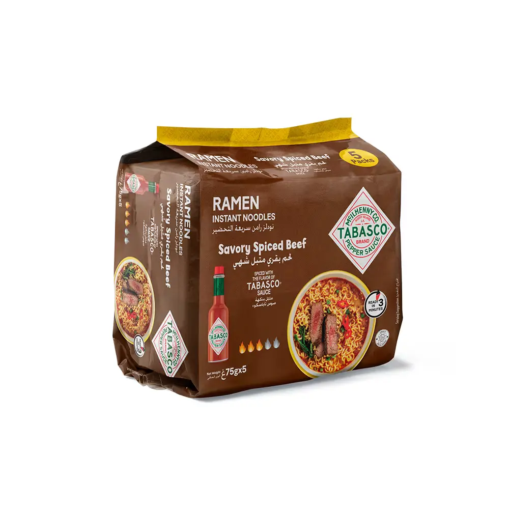 TABASCO Instant Ramen Noodles Savory Spiced Beef 5 pcs 75 gm - view 1