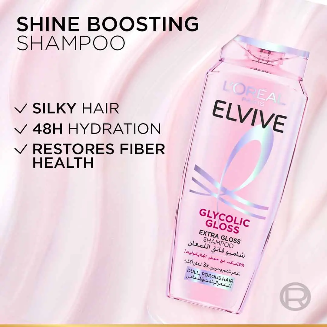 L'Oreal Paris Elvive Glycolic Gloss Shampoo 400 ml - view 6