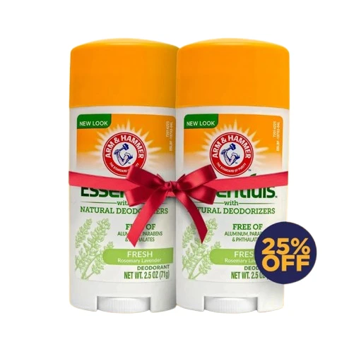 Arm & Hammer Deodorant Essentials Fresh Rosemary Lavender Twin Pack 25% Off 71 Gm