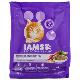 Iams Proactive Health Dry Cat Food for  Mother and Kitten 400 gm