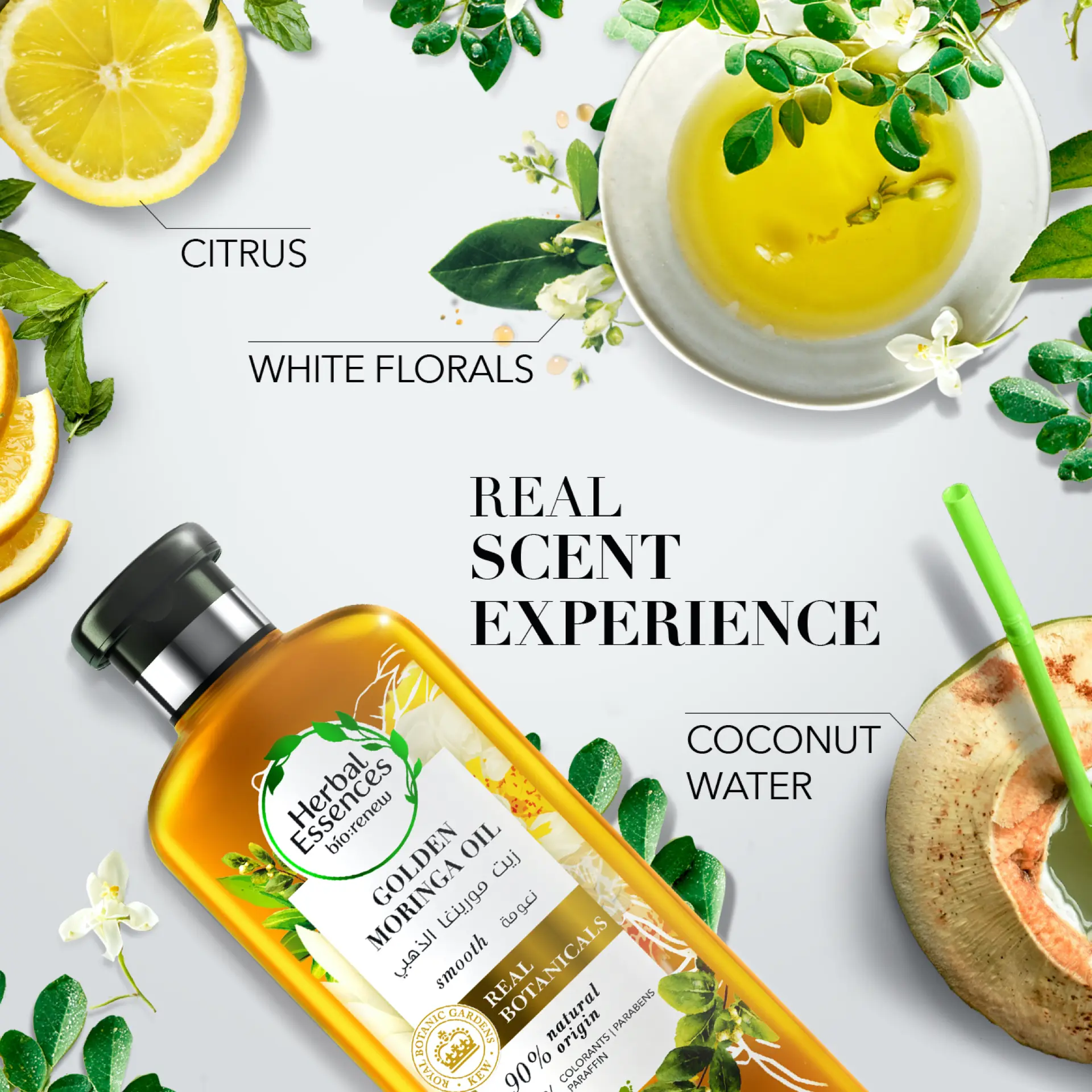 Herbal Essences Bio:Renew Natural Conditioner with Golden Moringa Oil for Hair Smoothness 400 ml - view 3
