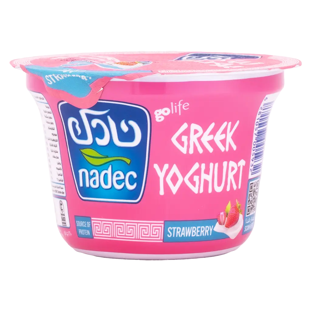 Nadec Greek Yoghurt Strawberry 160 Gm - view 1