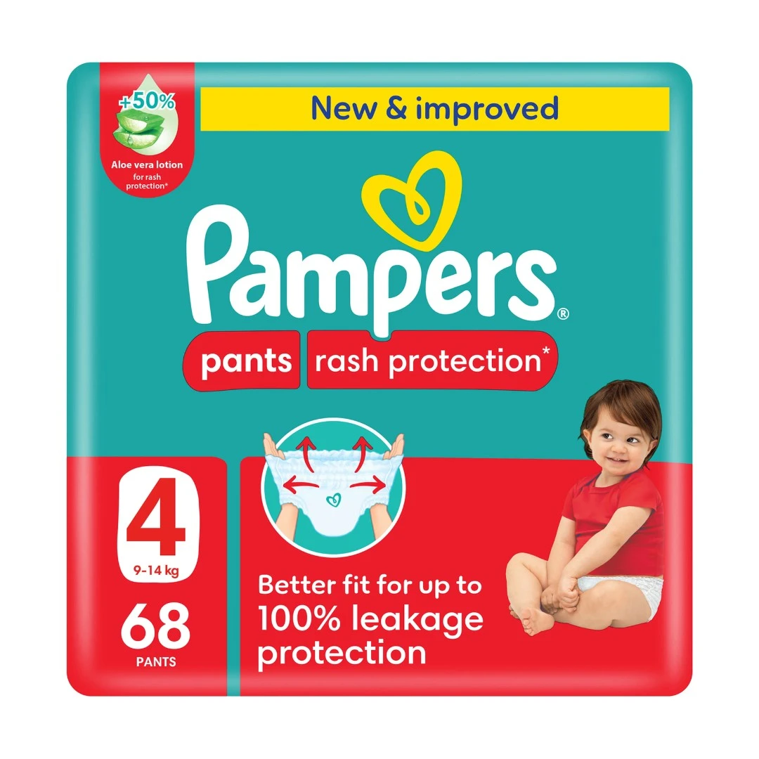Pampers Rash Protection Pants S4 Giant Pack 68 Pants