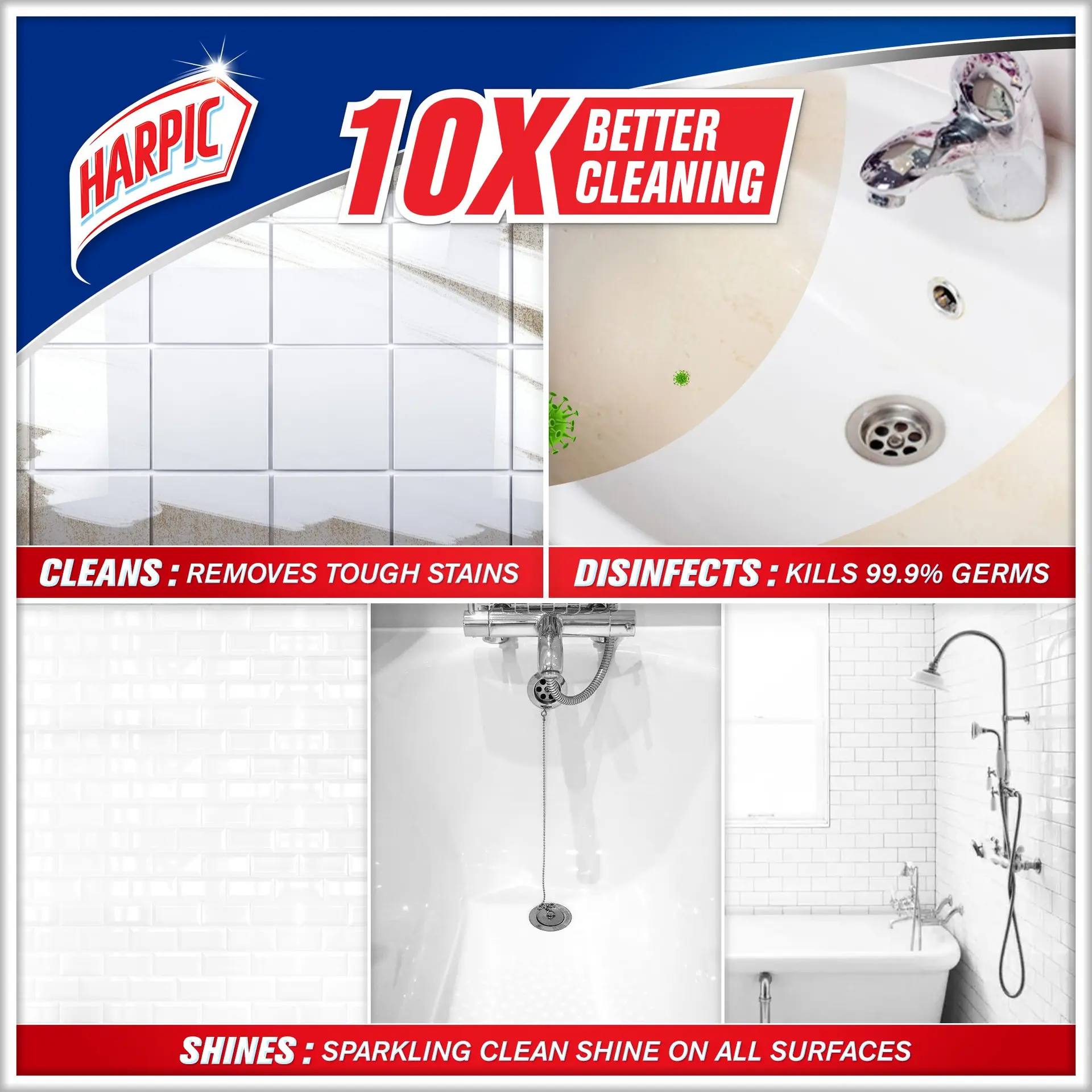 Harpic Bathroom Cleaner 500 ml  2 pcs  - view 2