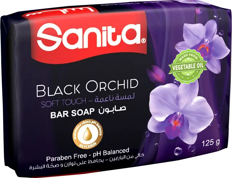 Sanita Black Orchid Bar Soap 125 gm - view 4