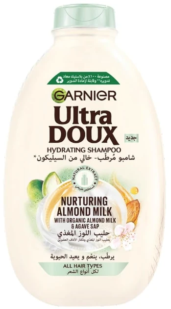 Garnier Ultra Doux Nurturing Almond Milk Shampoo 600 Ml