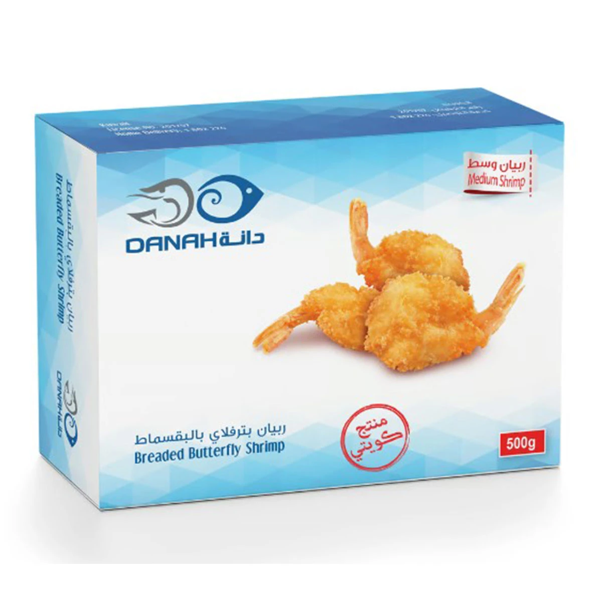 Danah Breaded Butterfly Medium Frozen 500 gm