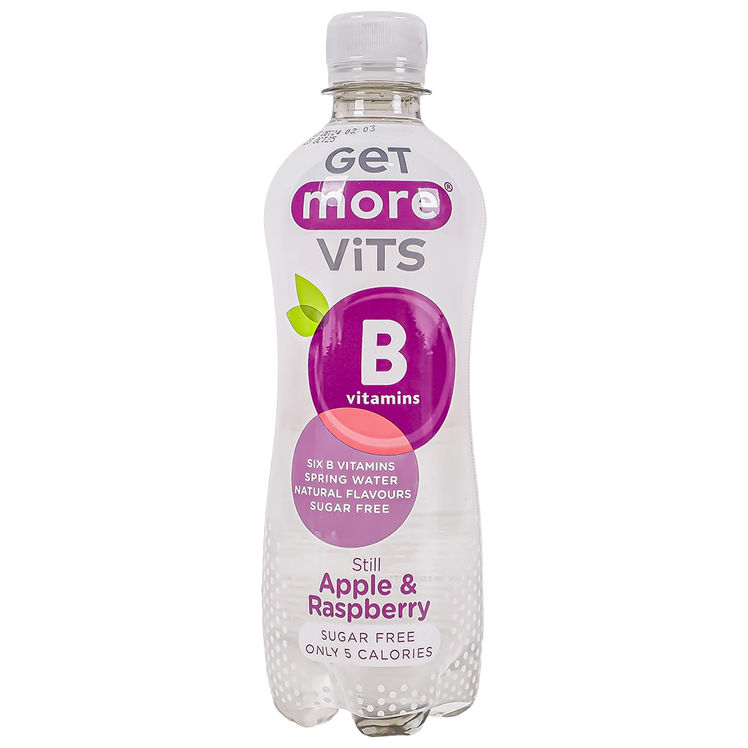 Get More Vites Vitamin B Water Apple & Raspberry Flavor Sugar Free 500 ml