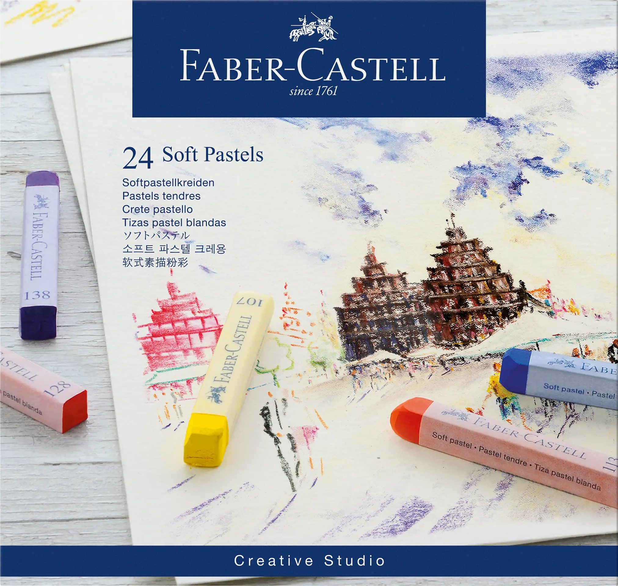 Faber Castell Soft Pastel Creative Studio Long 24 Color - view 1