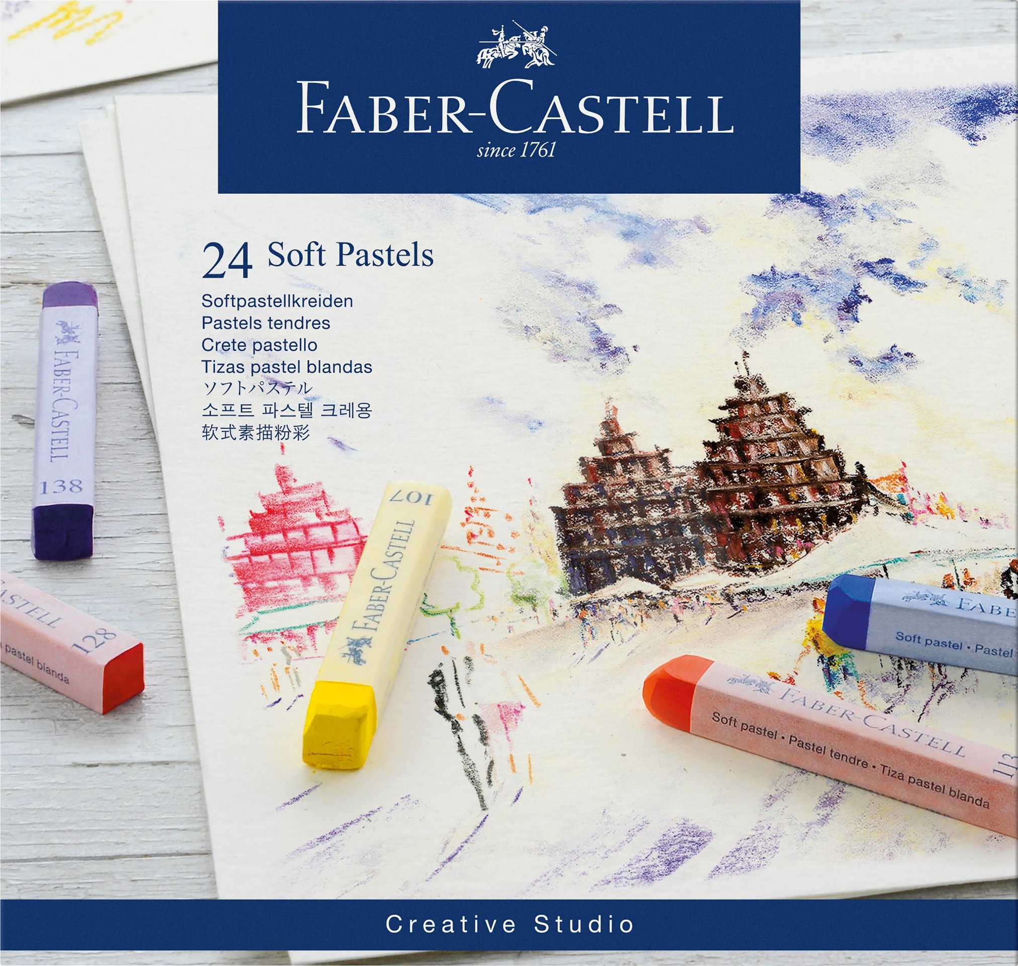 Faber Castell Soft Pastel Creative Studio Long 24 Color