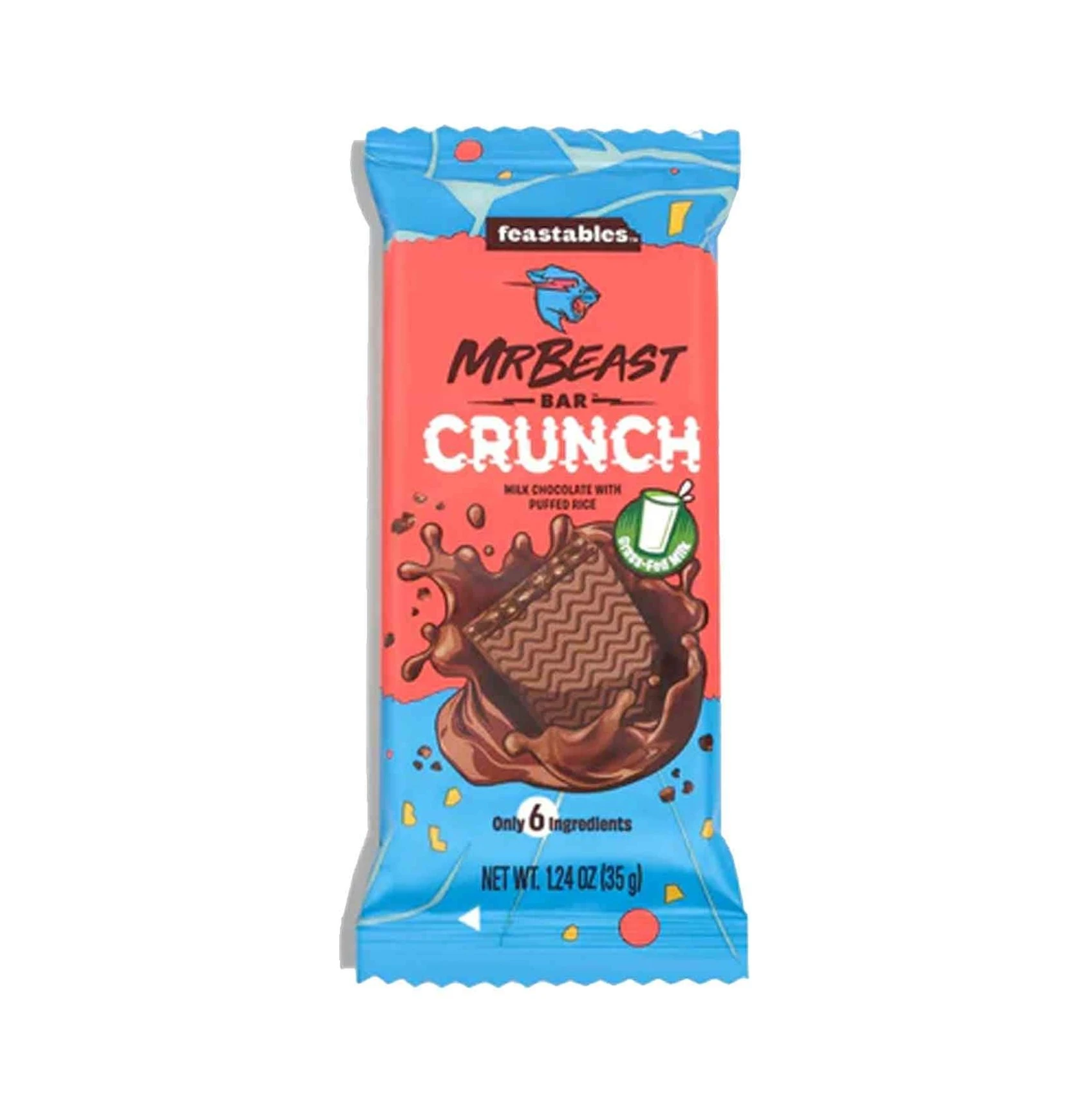 Mr Beast Milk Chocolate With Pb & Puffed Rice 35 gm