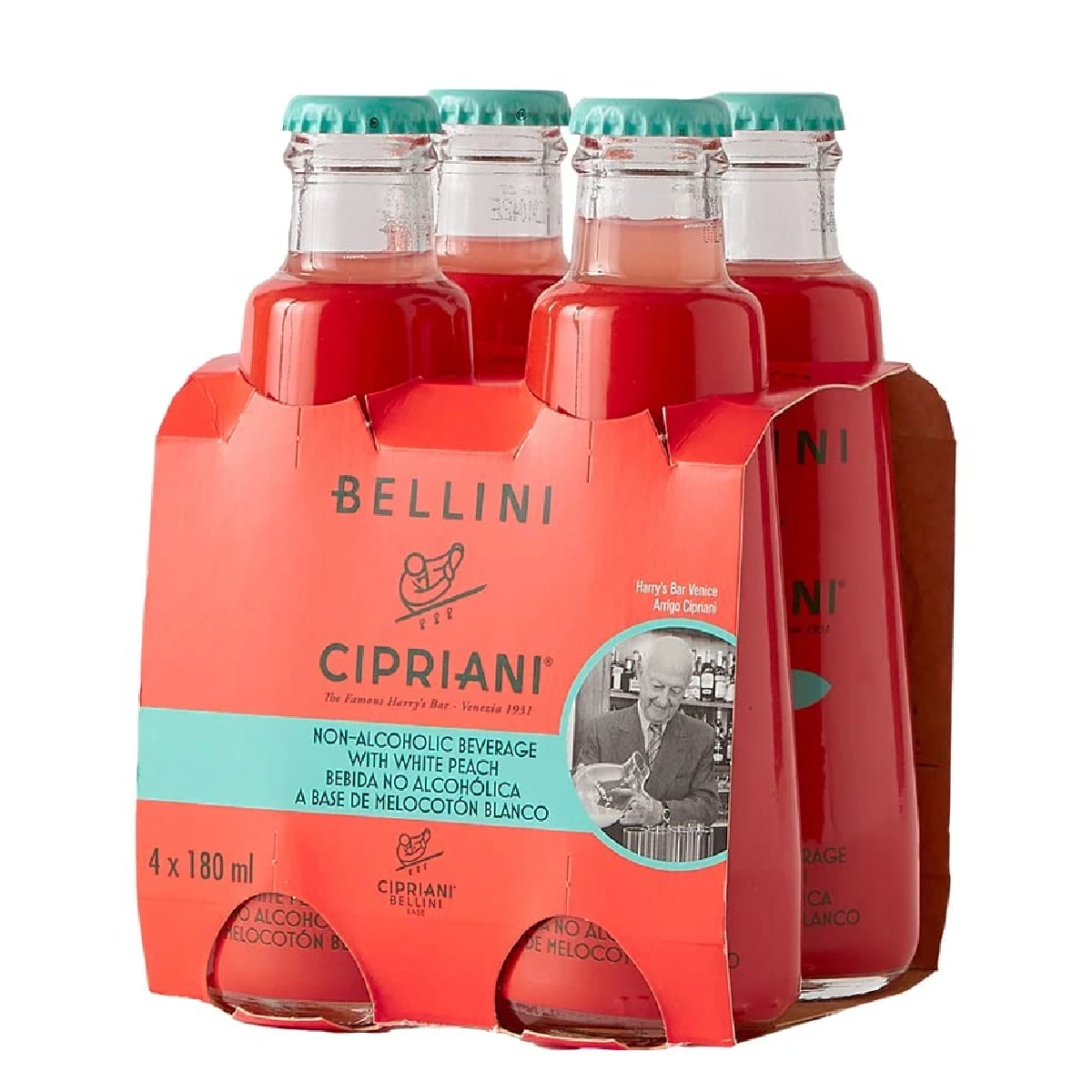 Cipriani Bellini Peach Drink 4 Pcs 180 ml