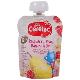 Cerelac Baby Food With Raspberry & Pear & Banana & Oats 90 gm