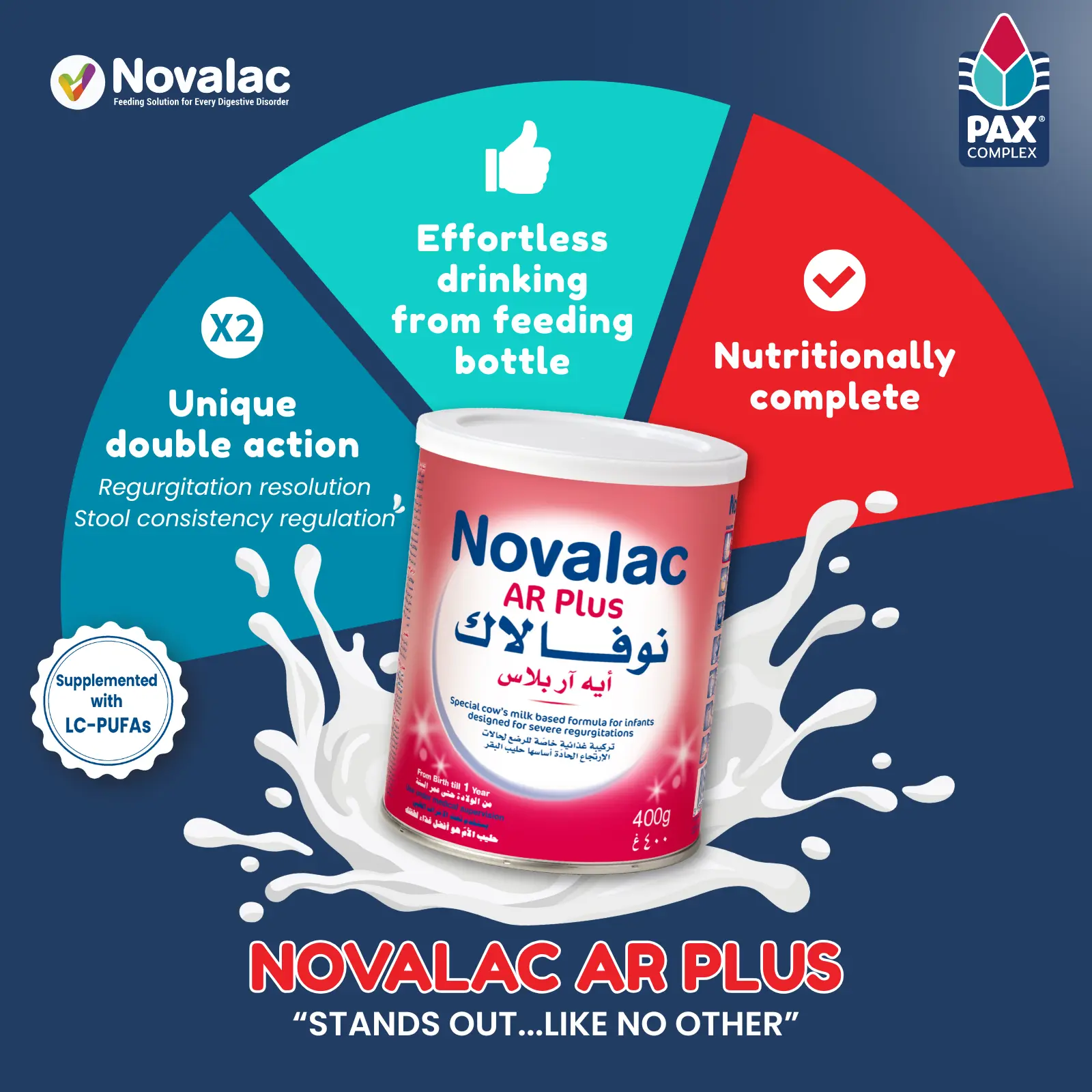 Novalac Ar Plus Anti-Regurgitation Infant Milk Formula 0-12 Months 400 Gm - view 4