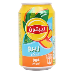 ليبتون أيس تي زيرو سكر بنكهة الخوخ 320 مل