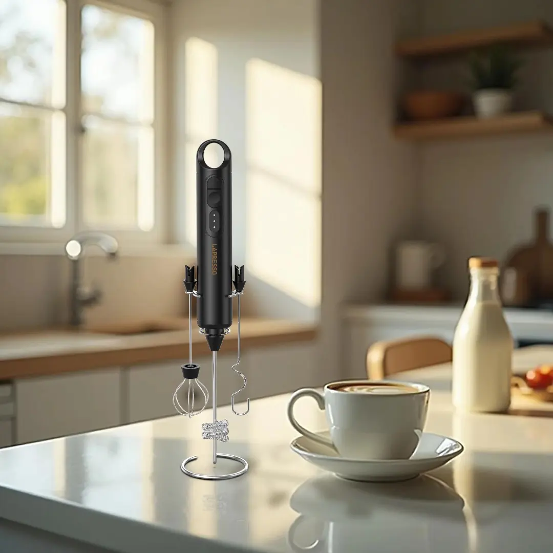 LePresso Forthmate Milk Frother With Interchangeable Whisks - view 9