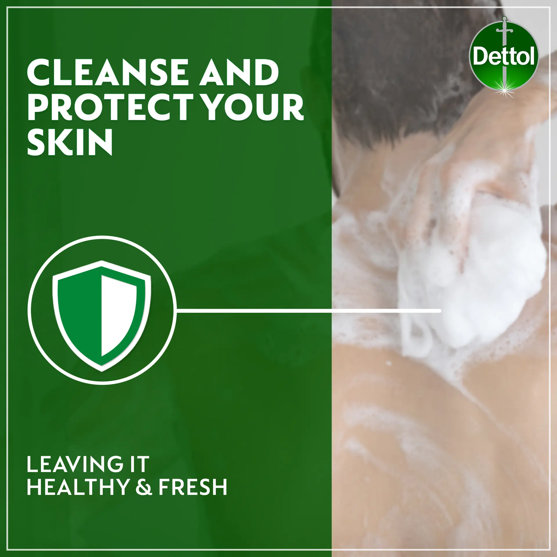 Dettol Cool Shower Gel and Body Wash Menthol and Eucalyptus Scent 250 ml - view 4