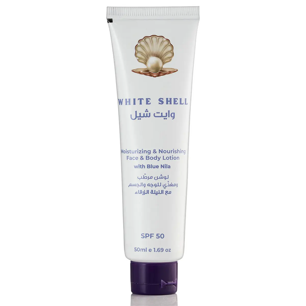 White Shell Moisturizing And Whitening Face And Body Lotion With Blue Nila 50 ml - view 5