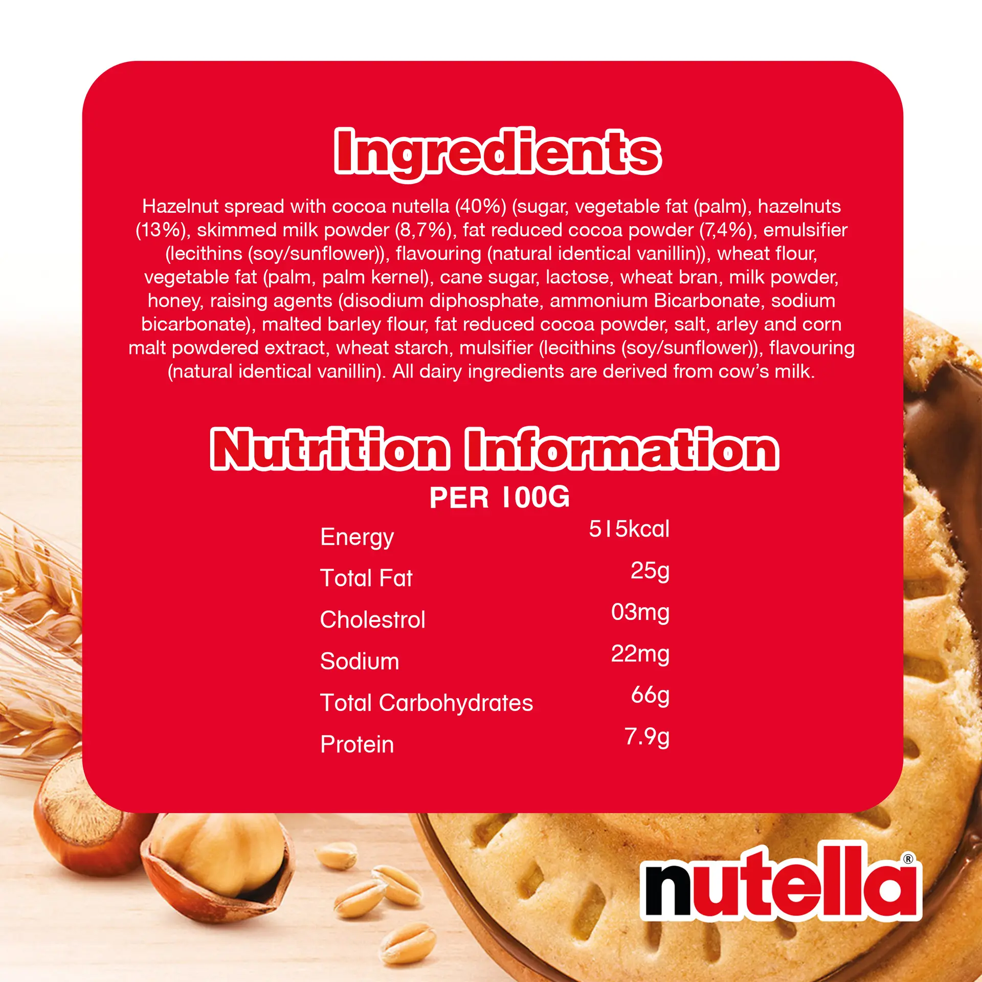 Nutella Crunchy Biscuits With a Creamy Heart 304 gm - view 4