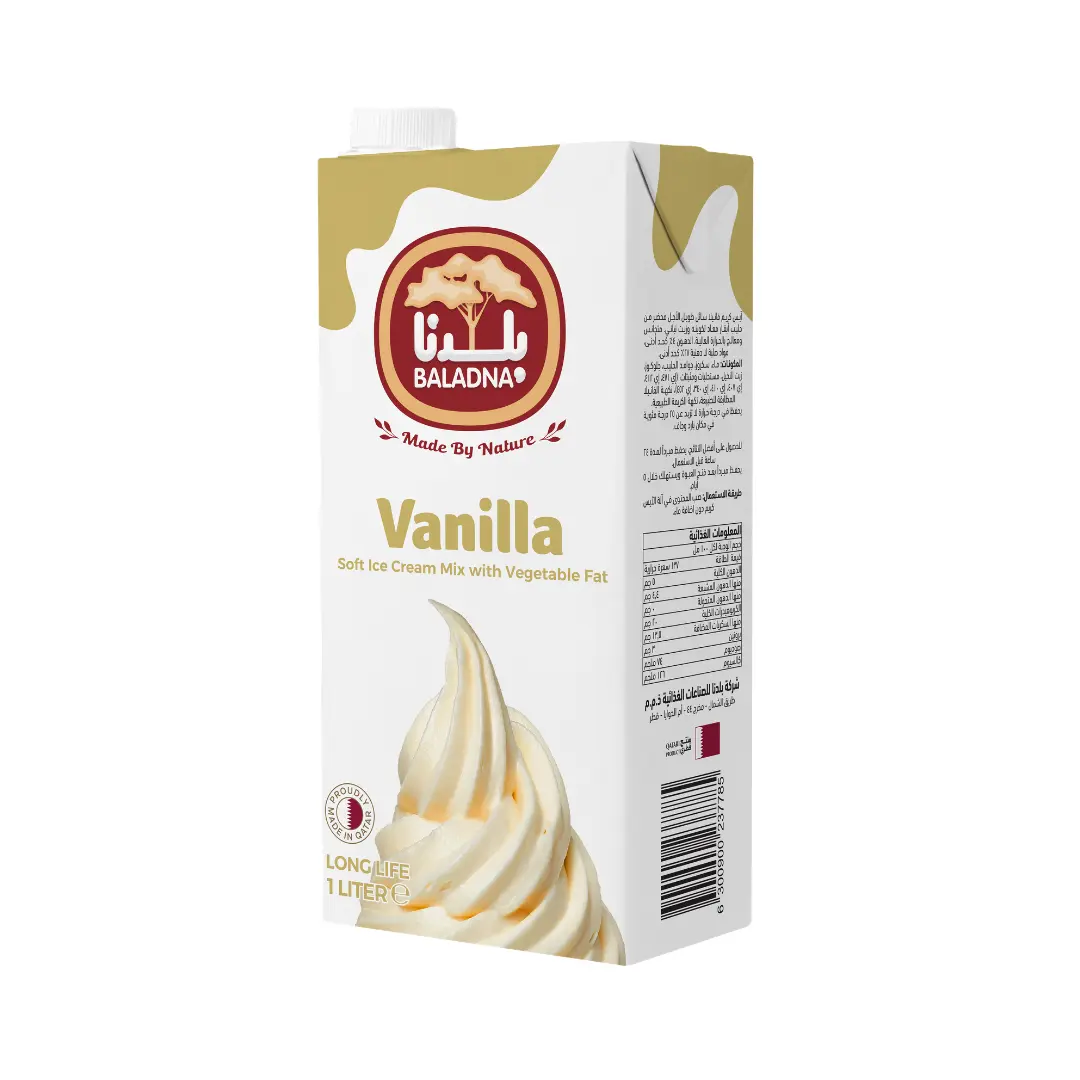 Baladna LL FF Vanilla Ice Cream 1L - view 1